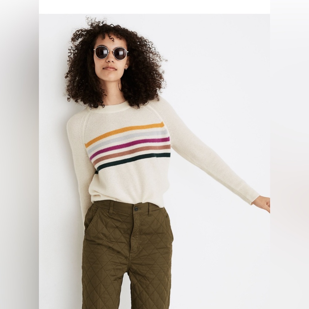 Striped Cream Sweater